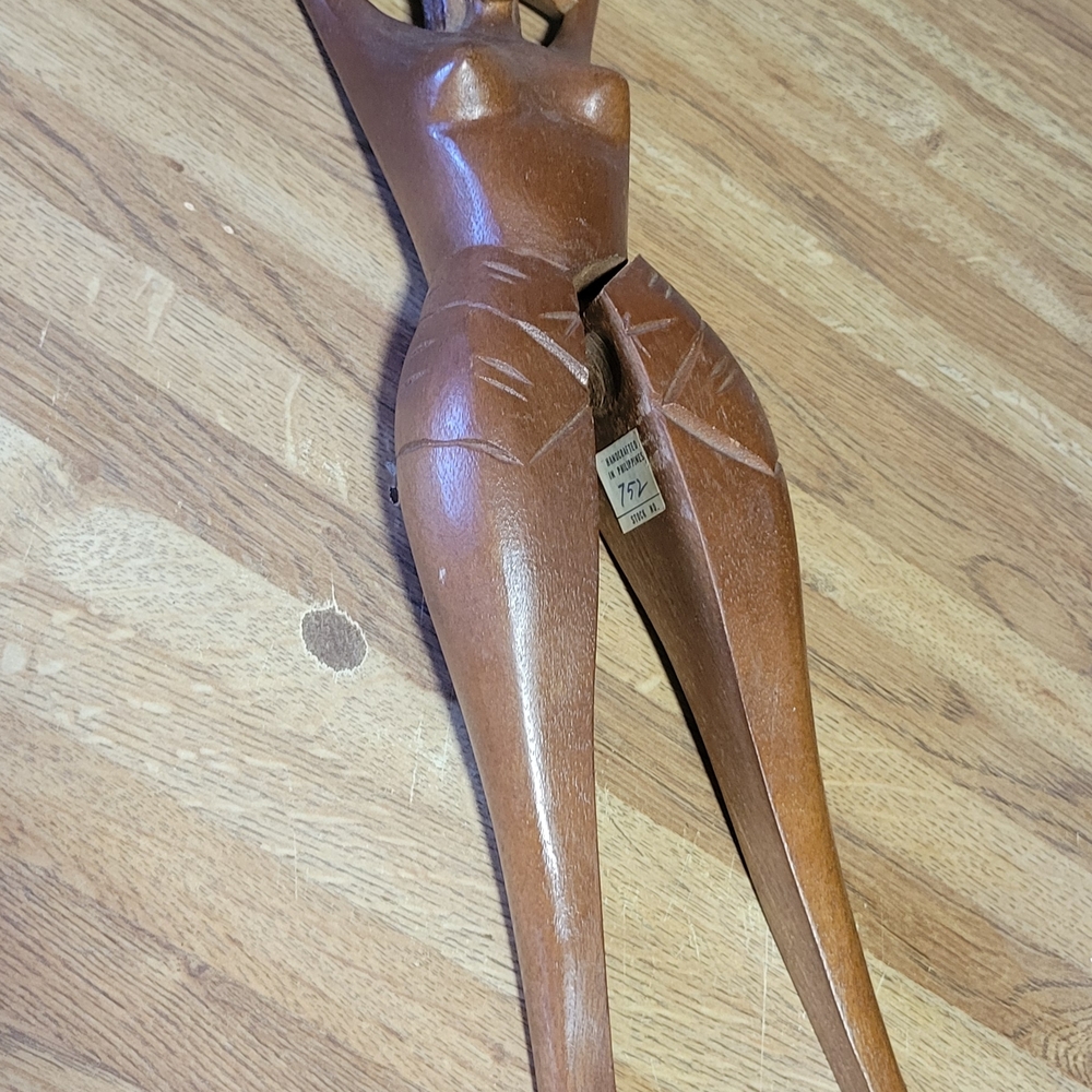 Vintage Phillipines Wooden Nutcracker Figurine